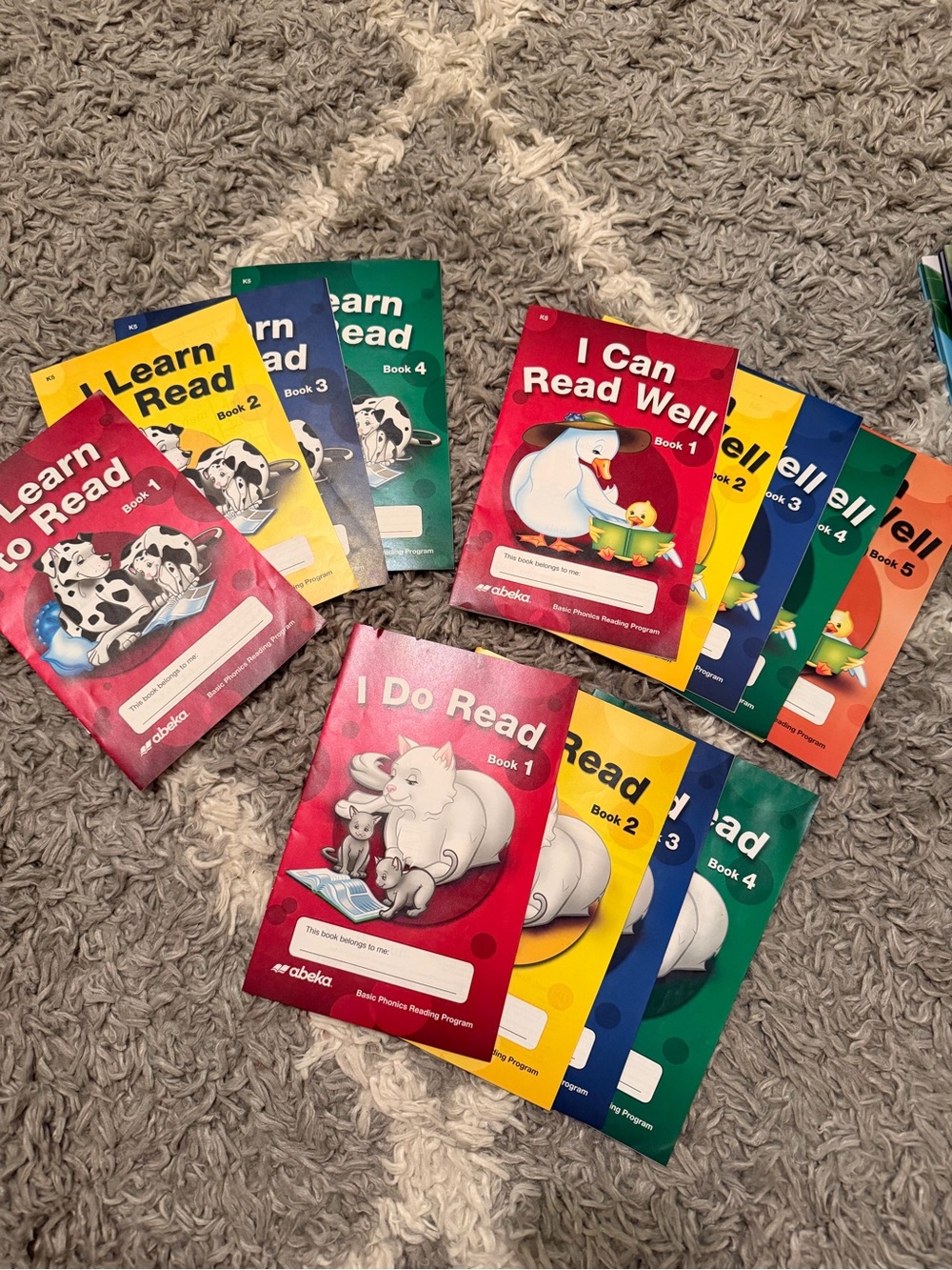 Abeka Book K5 I LEARN TO READ SET of 13 Basic Phonics Reading Program